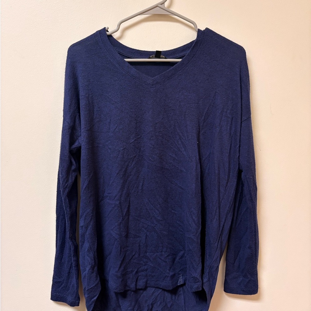 Well Worn Deep Blue Knit Top